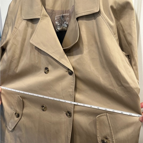 NWT Jones New York Double Breasted Trench Coat - Picture 6 of 6